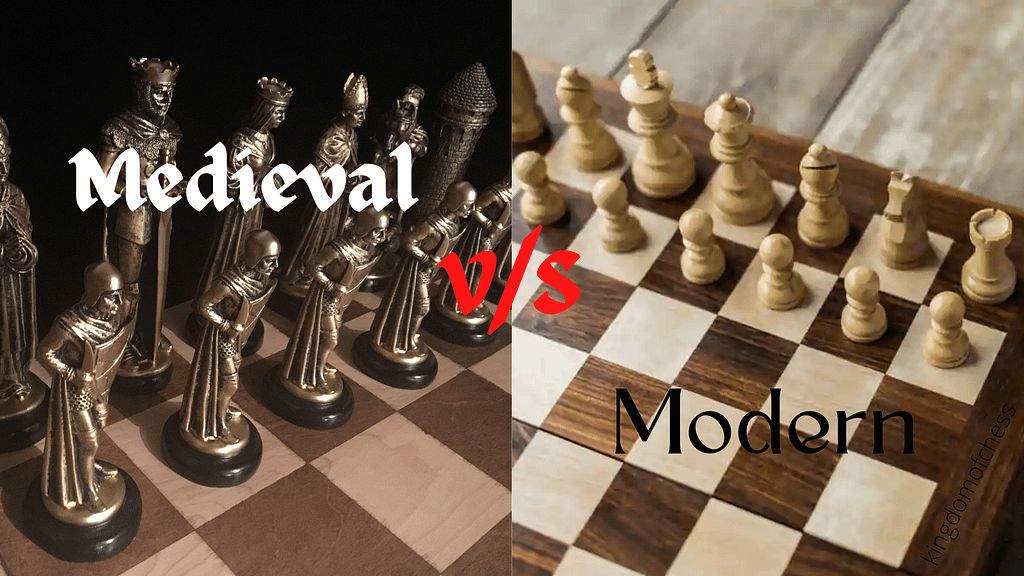 difference between medieval and modern chess
